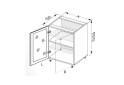 Image 2 - Фасад Витрина Профиль 60Н/720 1дв Pro Blum МироМарк