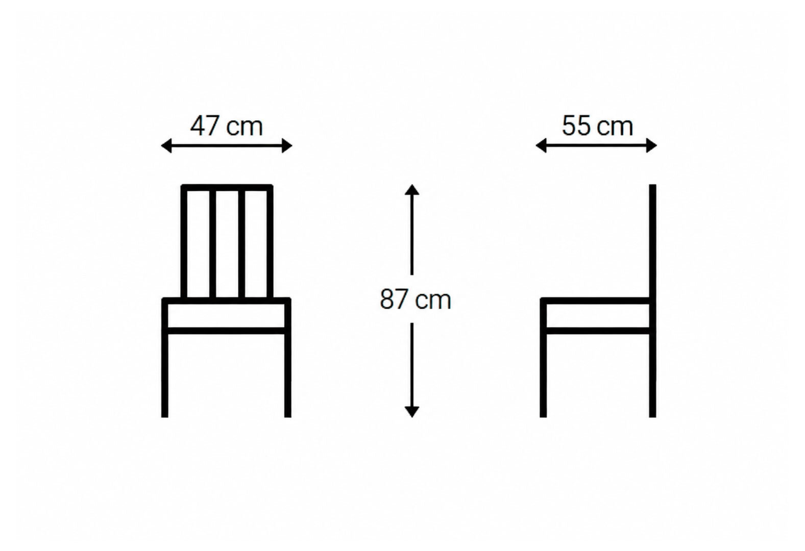 Фото 5 - Стул Kredens furniture Кен / Ken 47x55x87 см темно-серый