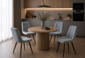 Изображение 2 - Стул Kredens furniture Тед / Ted 46x54x88 см светло-серый