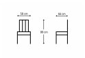 Image 7 - Стул Kredens furniture Люкс / Lux 58x66x88 см белый