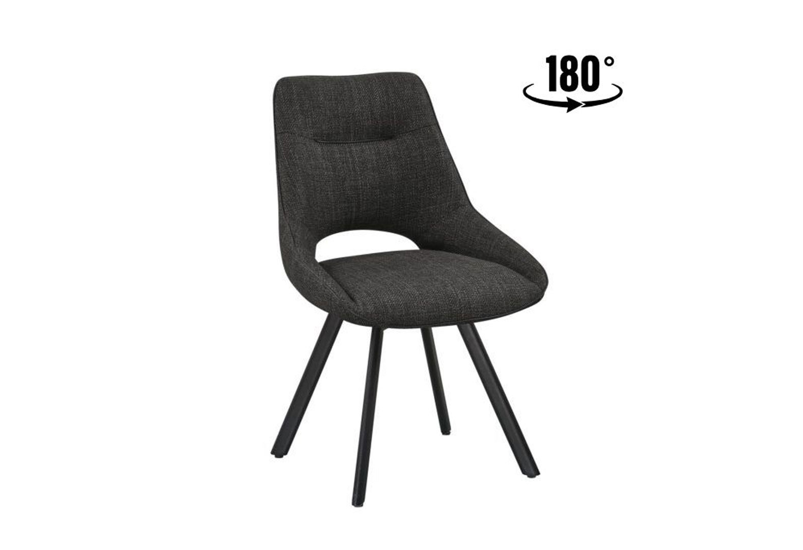 Фото 3 - Стул Kredens furniture Тао / Tao 62x53x87 см темно-серый