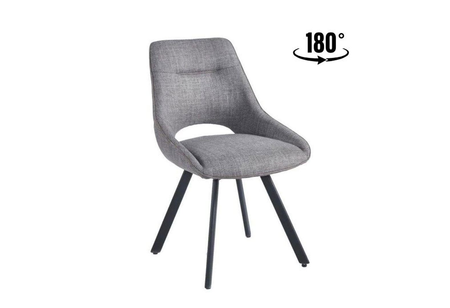 Фото 3 - Стілець Kredens furniture Тао / Tao 62x53x87 см світло-сірий