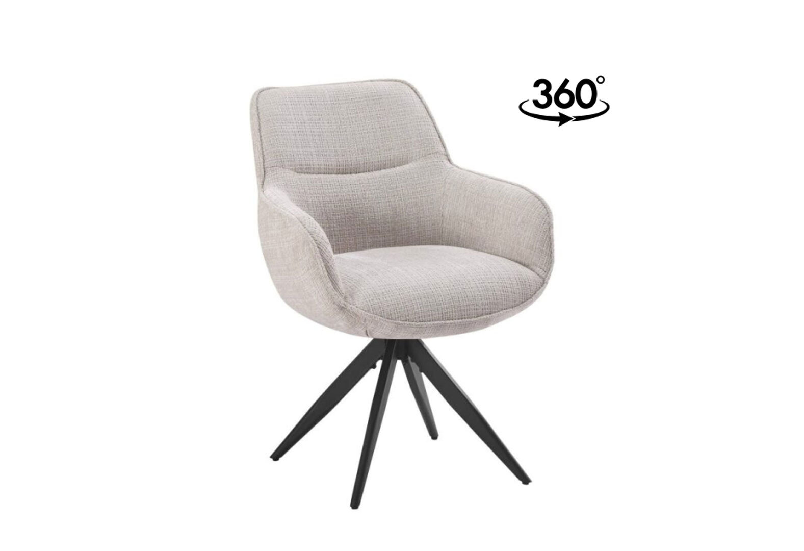 Фото 3 - Стул Kredens furniture Турин / Turin 65x62x86 см беж