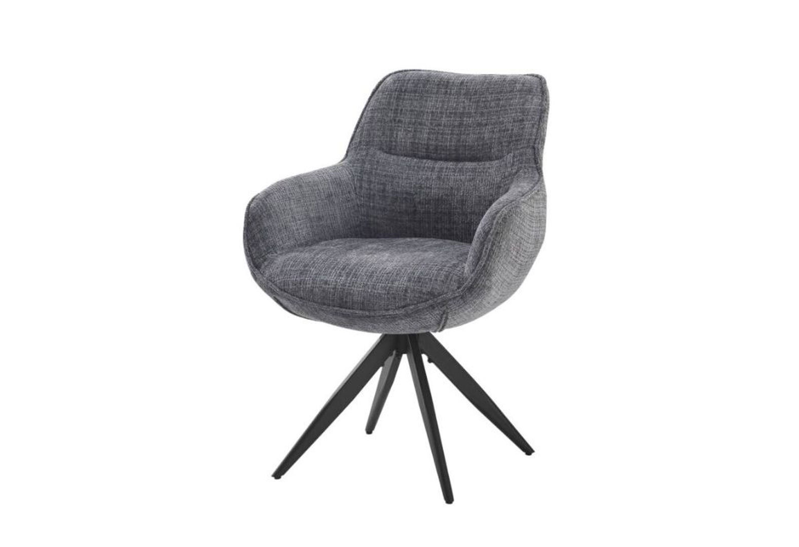 Фото 1 - Стілець Kredens furniture Турин / Turin 65x62x86 см темно-сірий