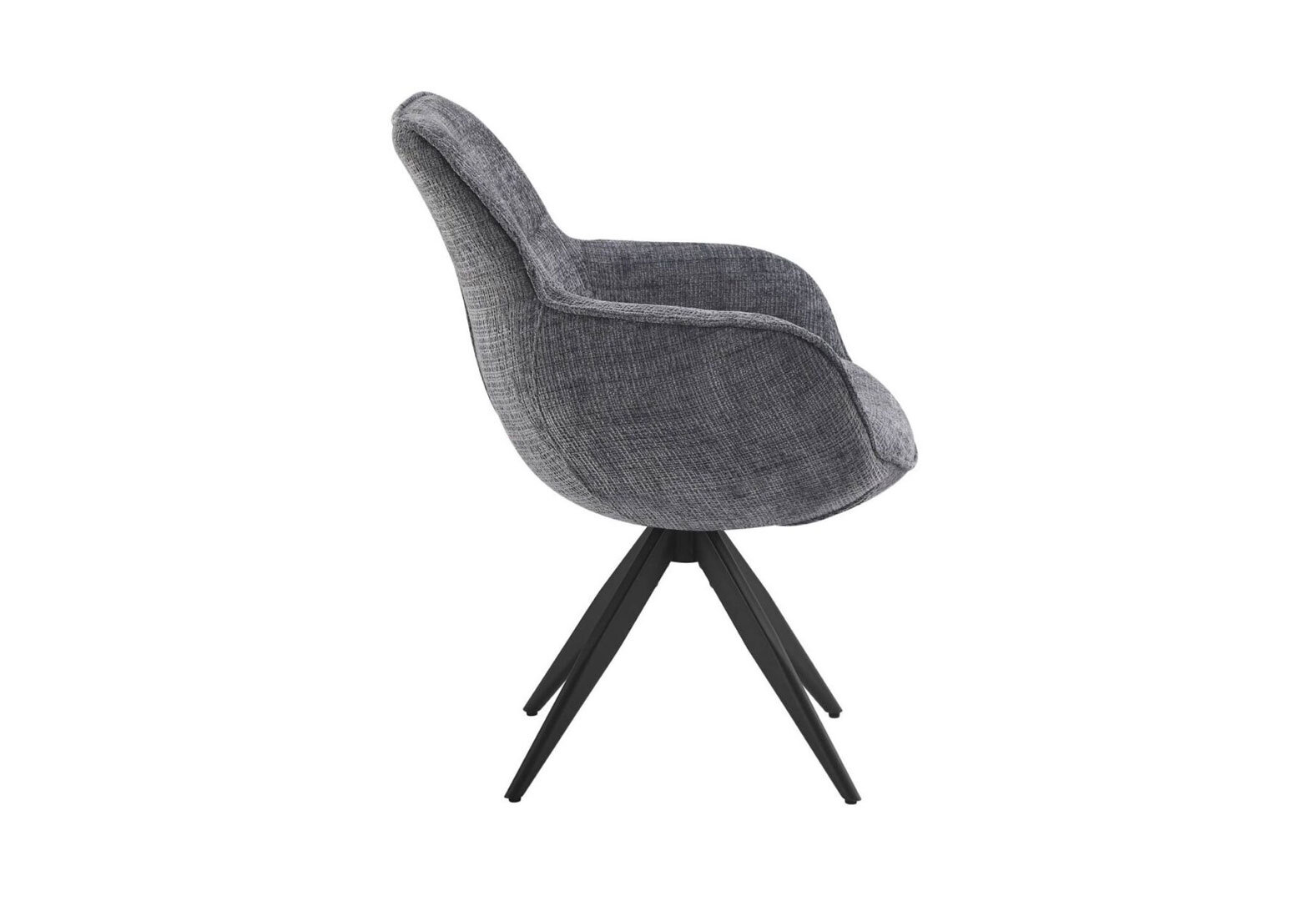Фото 5 - Стілець Kredens furniture Турин / Turin 65x62x86 см темно-сірий