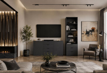 Image Гостиная Doros Рон 200 см, графит