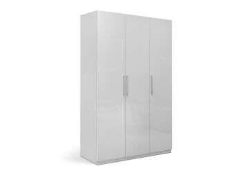 Зображення Шафа MiroMark Мегі / Megy 3-дверна 134 см глянець сірий шиншила, серія Н