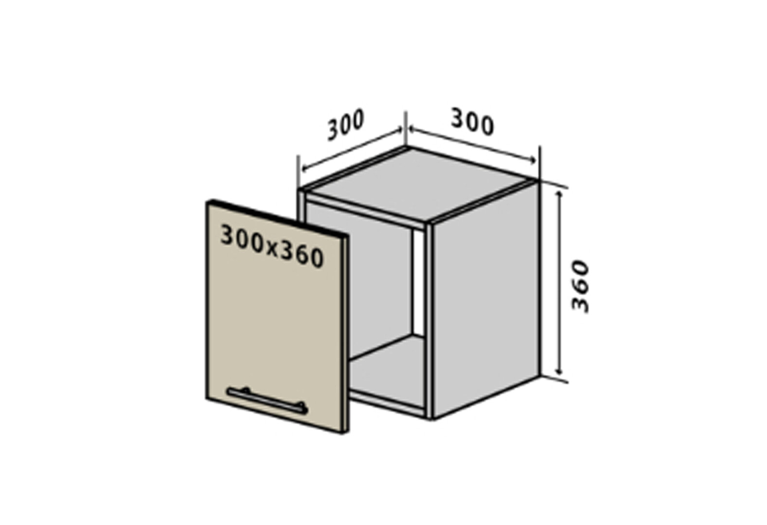 Фото 1 - В23 Тумба 1Д 30 Марго Люкс Вип-Мастер