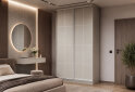 Зображення 2 - Шафа-купе VIP-master 2-дверна Lines 120х60х240 см, кашемір з білим профілем Loft WT