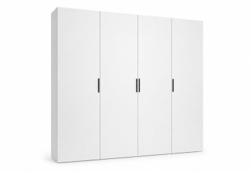 Изображение Шкаф Moreli ST0012 4-дверный со штангой и полками 240 см, белый