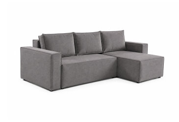 Зображення М'який куточок Vika Рекам 263х160 см, сірий (Allure Stone)