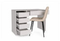 Зображення 4 - Стіл письмовий Kredens furniture Ерго / Ergo 110x55 см лівий з 5-ма шухлядами Кашемір з кріслом Тед беж