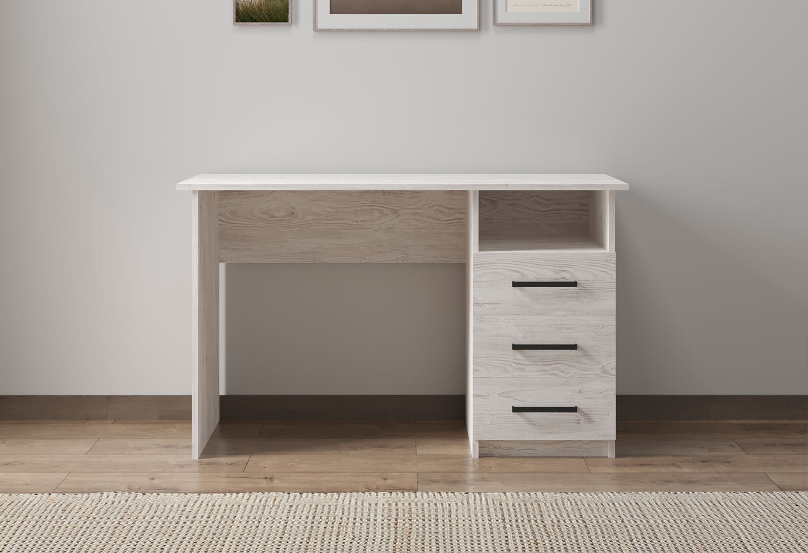 Фото 2 - Стіл письмовий Kredens furniture СК-3 115x55 см з шухлядами сосна лофт