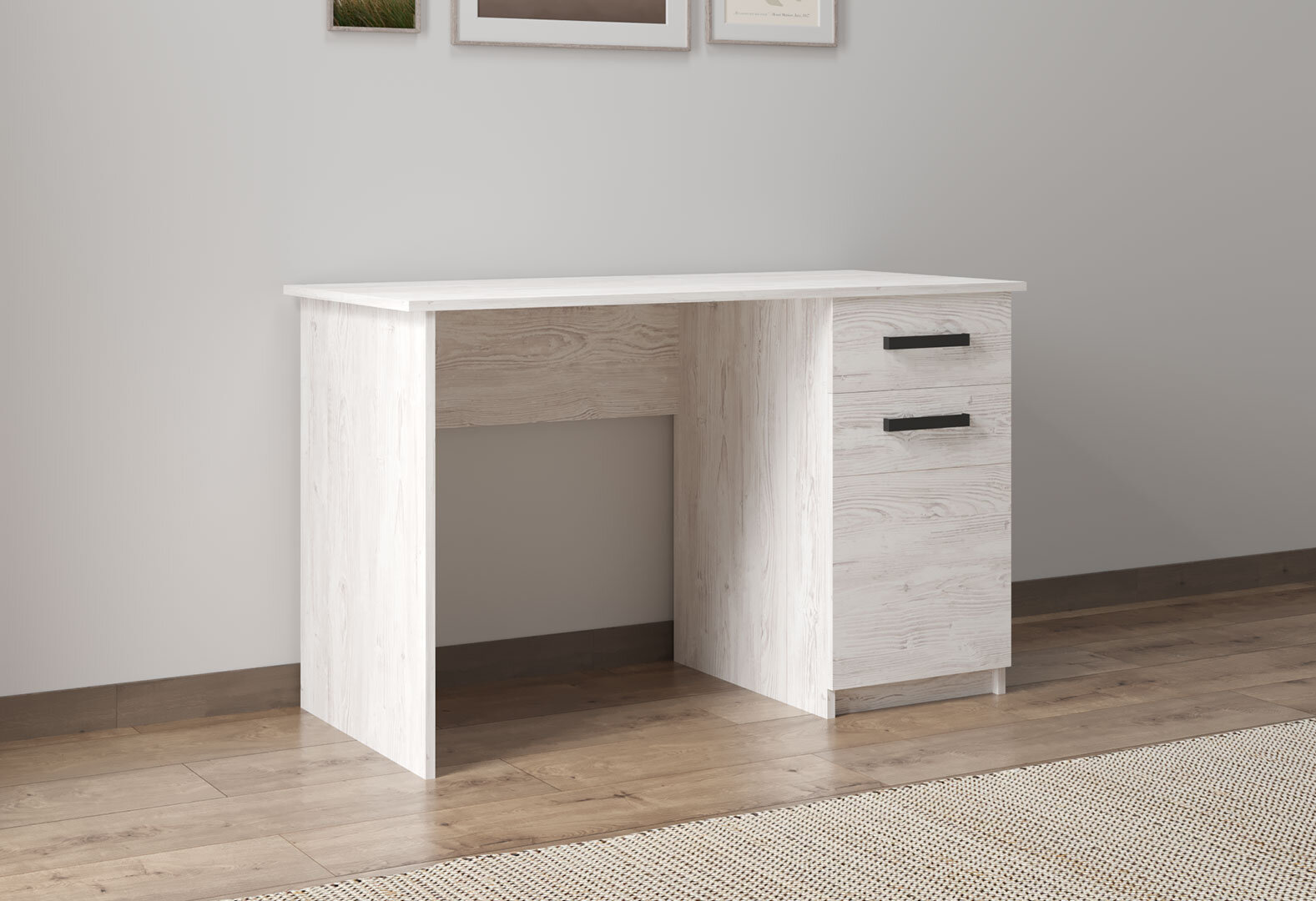 Фото 4 - Стіл письмовий Kredens furniture СК-2 115x55 см з тумбою і шухлядою сосна лофт
