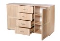 Image 4 - Комод VMV holding Дина 2-дверный с 3 ящиками 145 см Дуб сонома