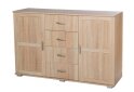 Image 1 - Комод VMV holding Дина 2-дверный с 3 ящиками 145 см Дуб сонома