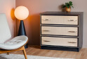 Фото 2 - Комод Світ Меблів Кім з 3 шухлядами 73 см