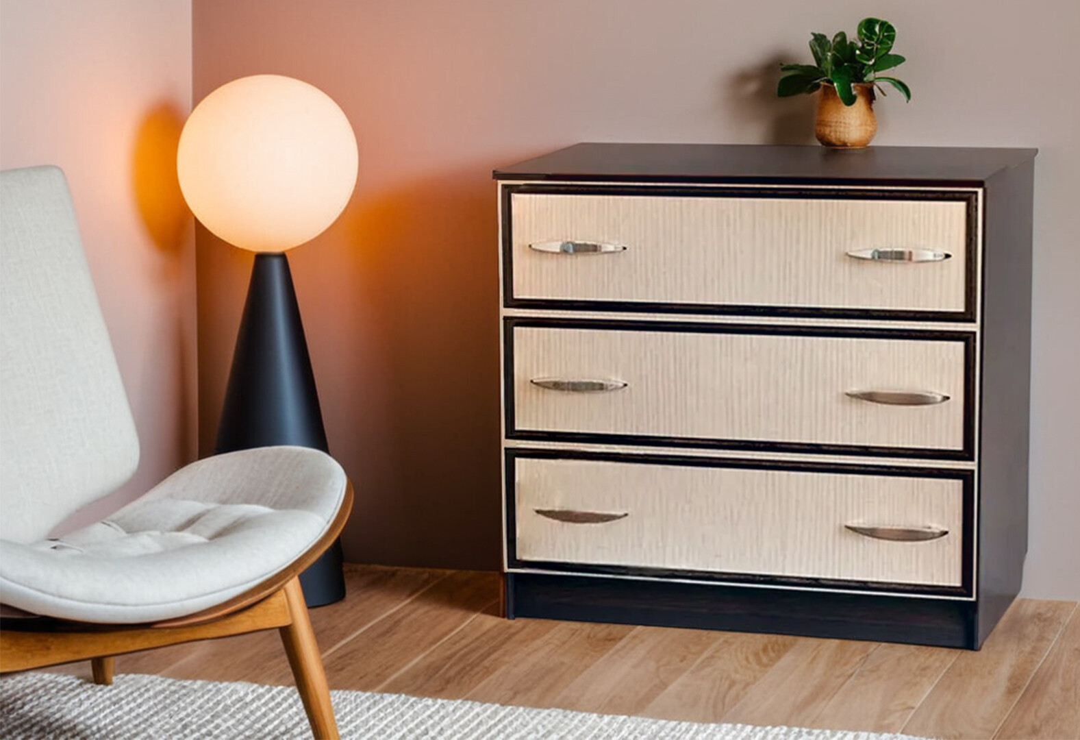 Фото 2 - Комод Svit Mebliv Ким с 3 ящиками 73 см