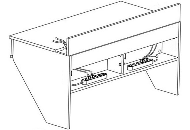 Фото 6 - Навесной компьютерный стол ZEUS AirTable-II Kit Эскадо