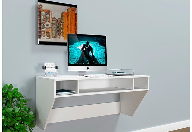 Фото 5 - Навесной компьютерный стол ZEUS AirTable-II Mini Эскадо