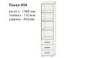 Изображение 2 - Пенал-витрина 450В/3Ш Премьер-Элит Сокме