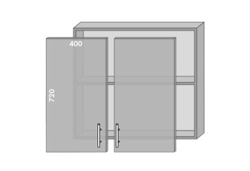 Фото Верх 80 Міррор Глосс / Mirror Gloss MebelStar