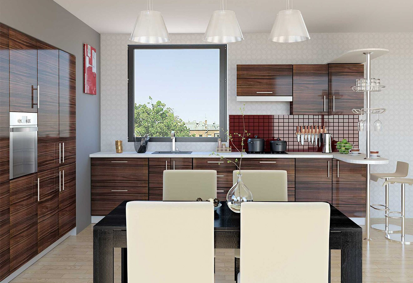 Фото 6 - Модульная кухня Хай Глосс / High Gloss Мебель Стар