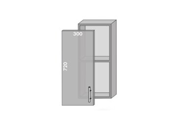 Image Верх 30 Хай Глосс / High Gloss MebelStar