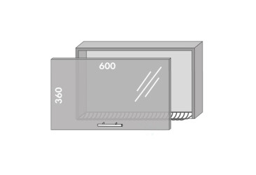 Фото Верх 63 витрина-сушка Хай Глосс / High Gloss Мебель Стар