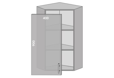Image Верх 958 кут Хай Глосс / High Gloss MebelStar