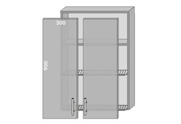 Image Верх 961 сушка Хай Глосс / High Gloss MebelStar