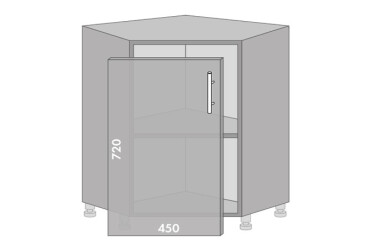 Фото Низ 88 угол Хай Глосс / High Gloss Мебель Стар