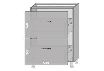 Фото Низ 62 шухляди Престиж Патина / Prestige Патина MebelStar