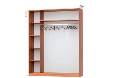 Фото Корпус 1800х600 УНИ Шкаф-купе 2D 1800 Мебель Стар