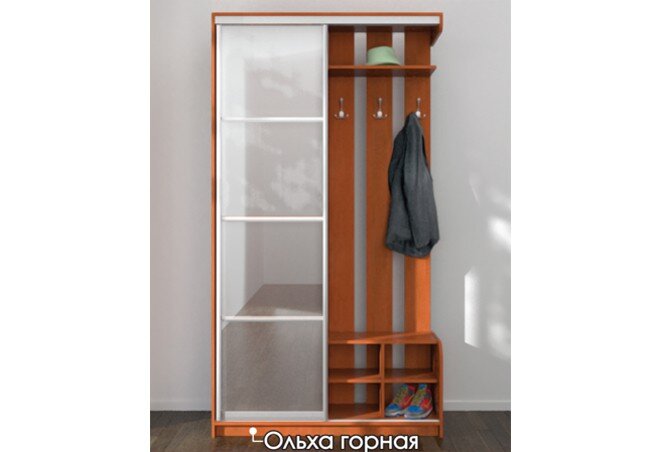 Фото 1 - Прихожая Линда 1.2 Комплект 1.2 Комби зеркало Мебель Стар