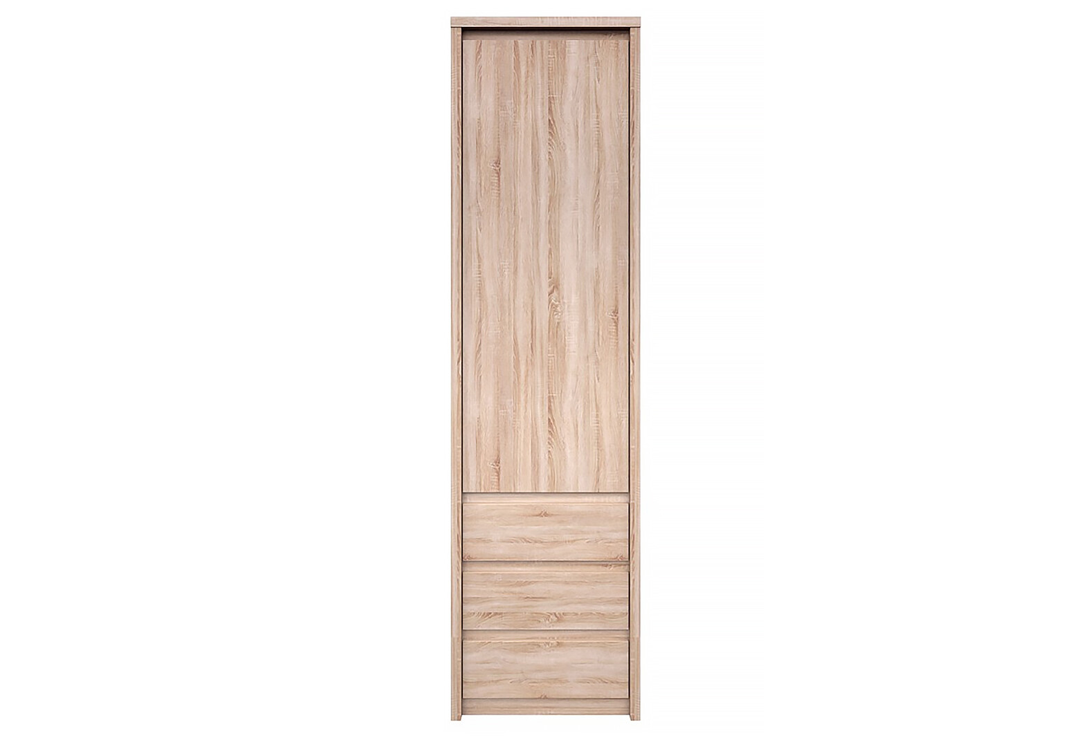 Фото 1 - Шафа-пенал VMV holding Нортон закритий з 3 шухлядами 57 см Дуб сонома