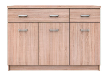 Фото Комод VMV holding Топ-микс 3-дверный с 2 ящиками 120 см Дуб сонома