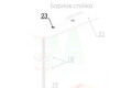 Фото 1 - Светильник врезной хром (2 лампы) Барная стойка для кухонь MebelStar Мебель Стар