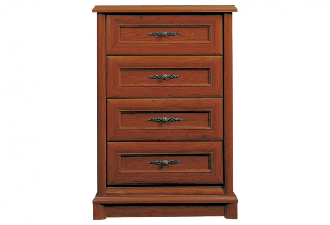 Фото Комод Гербор Соната с 4 ящиками 62 см Каштан