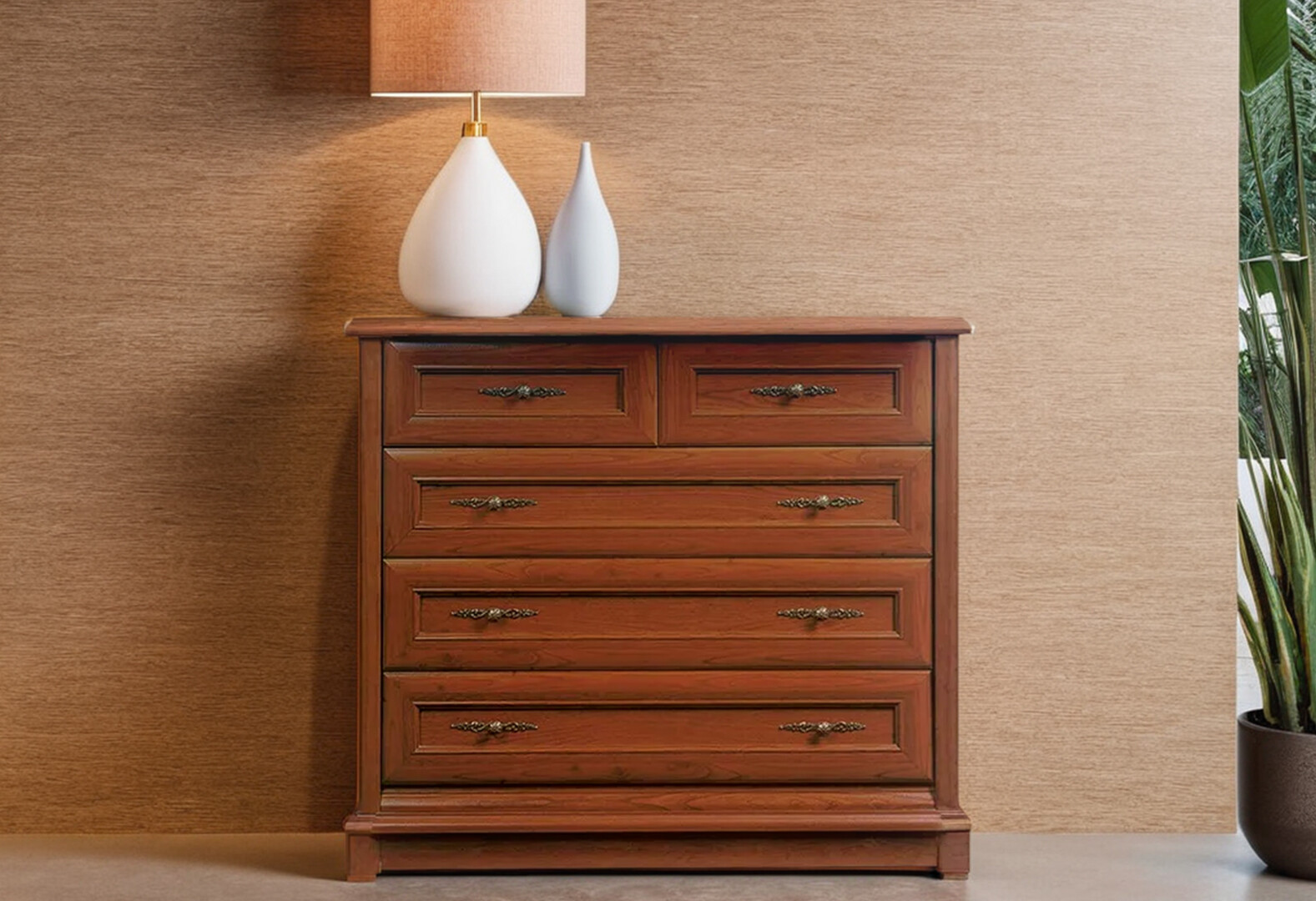 Фото 2 - Комод Гербор Соната с 5 ящиками 101 см