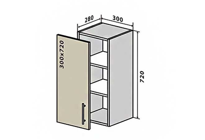 Фото 1 - В2 Тумба 1Д 30 МоДа / MoDa VIP-master