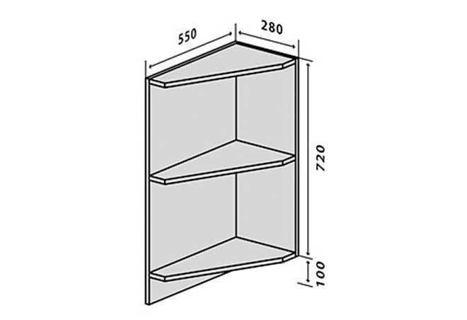 Фото 1 - Н17 Полки угловые МоДа / MoDa Вип-Мастер