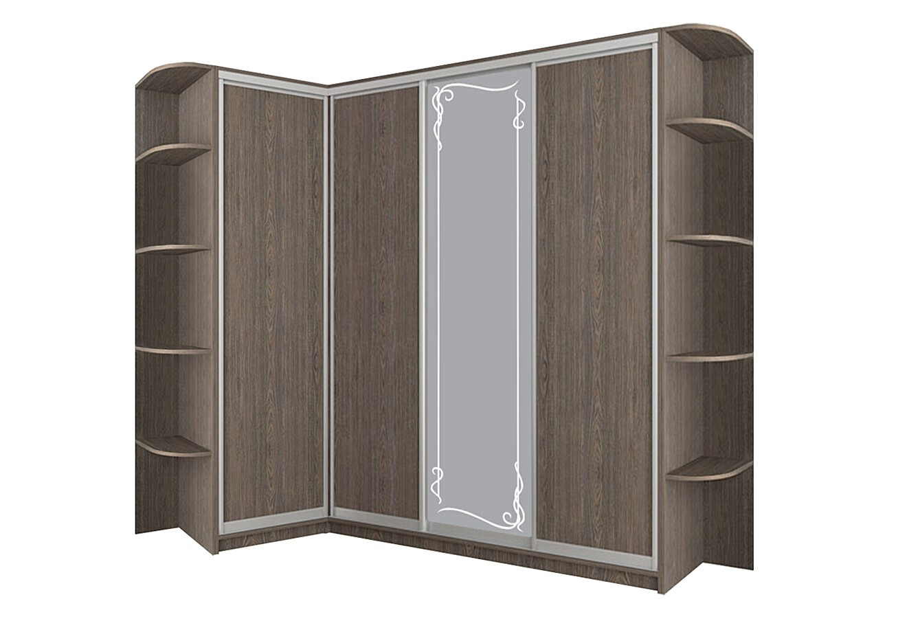 Фото 1 - Шкаф-купе 4Д угловой 2400х2700х1500х600 VIP-master