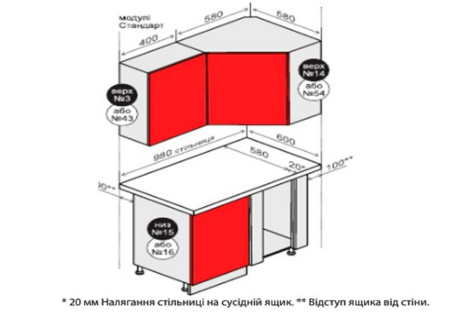 Фото 3 - В14 Тумба угловая 1Д Грация Вип-Мастер
