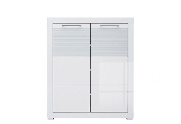 Фото Комод ВМК Флеймс 2-дверный 92 см Белый