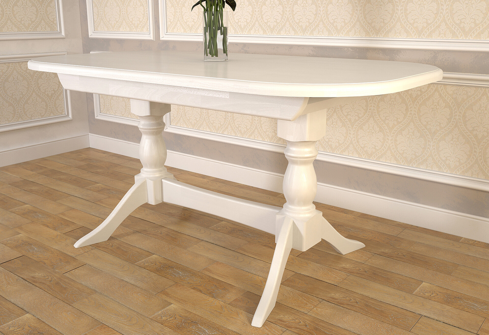 Фото 2 - Стол обеденный Арбор Древ Престиж (2 вставки) 160x90 см раскладной