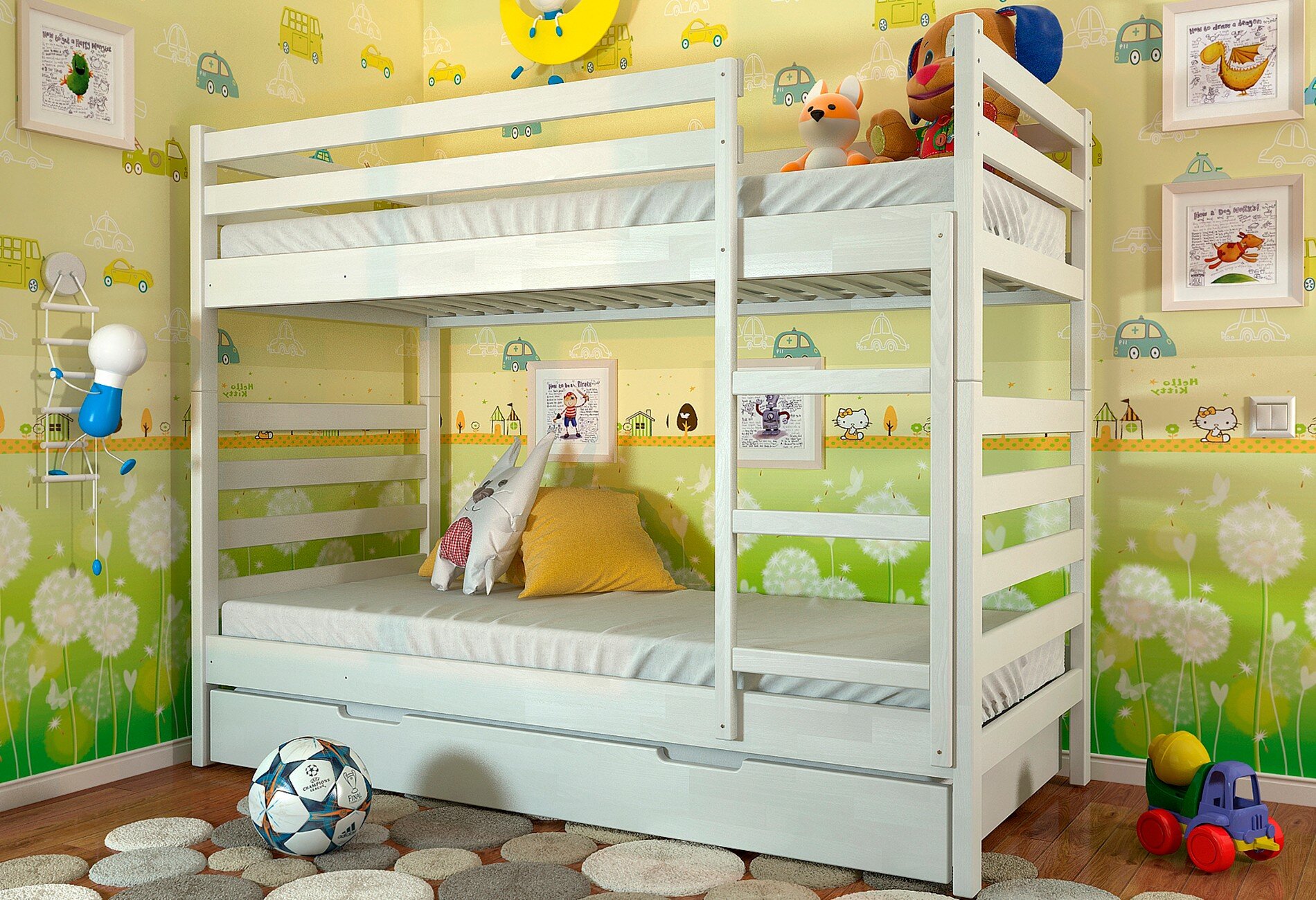 Фото 4 - Ліжко двоярусне Arbor Drev Ріо 90