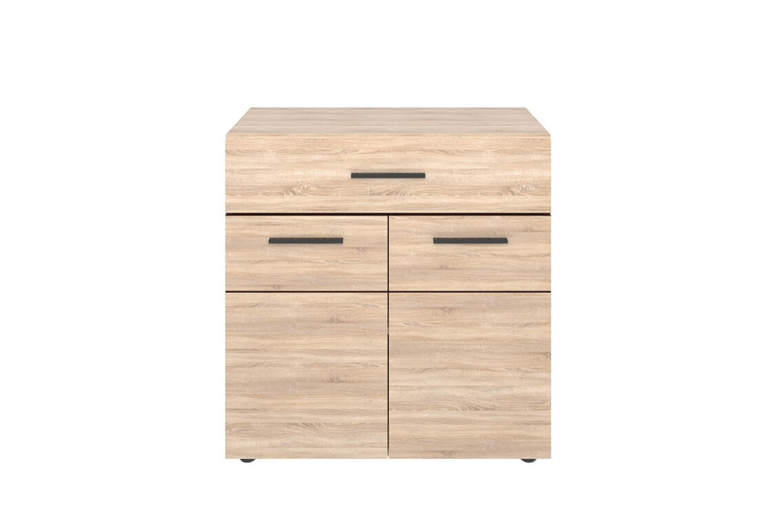 Фото Комод VMV holding Соло 2-дверный с ящиком 80 см Дуб сонома
