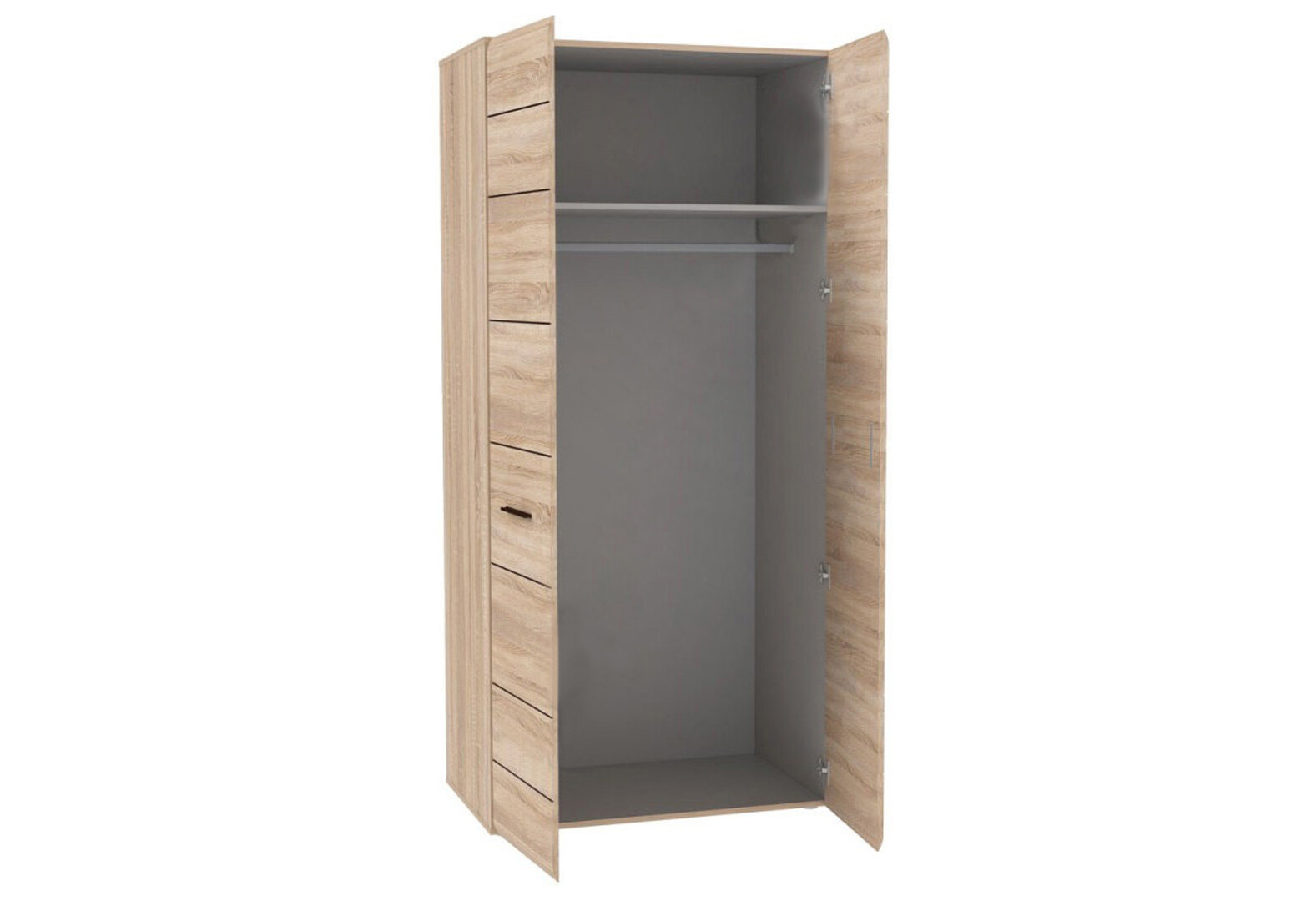 Фото 2 - Шкаф ВМВ Холдинг Соло 2-дверный 90 см Дуб сонома