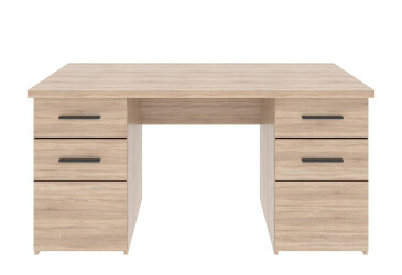 Фото Стол письменный ВМВ Холдинг Соло 150x60 см с ящиками, дуб сонома/венге